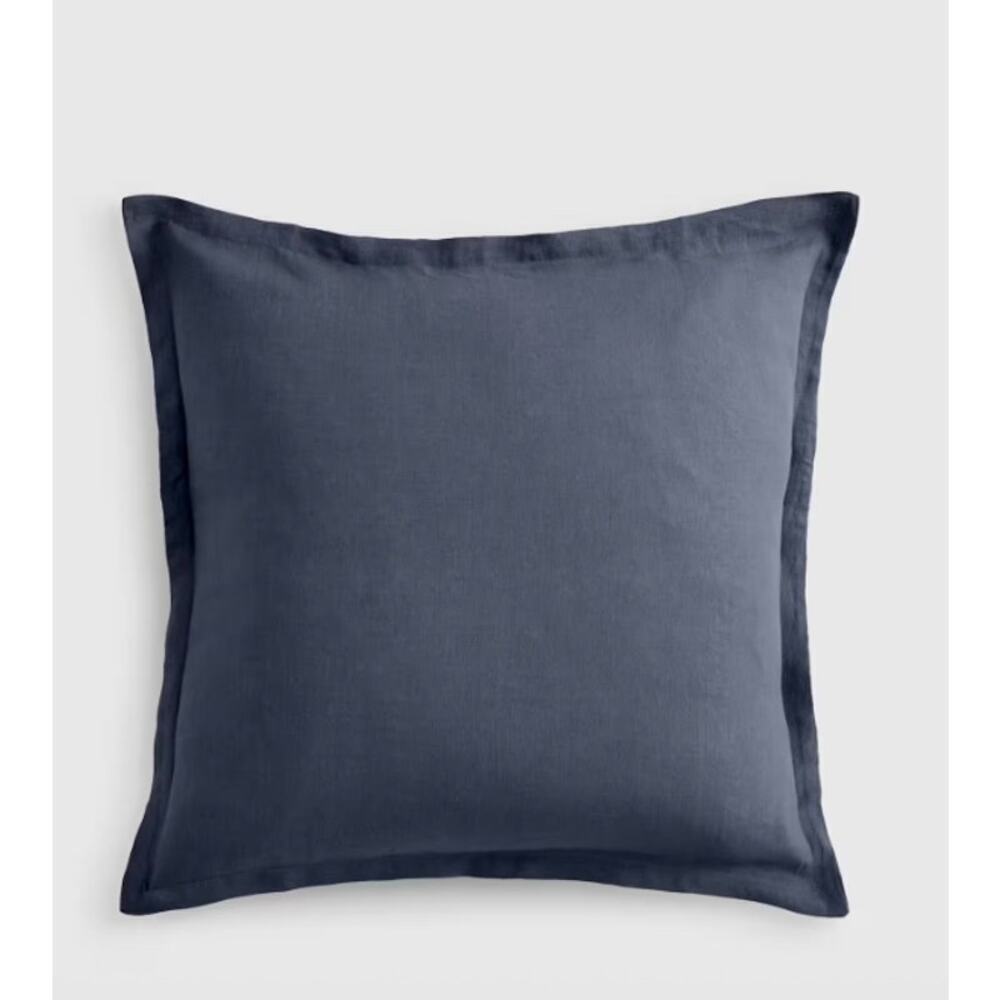 New! Quince European Linen Euro 26"X 26" Sham Grey NWOT #79